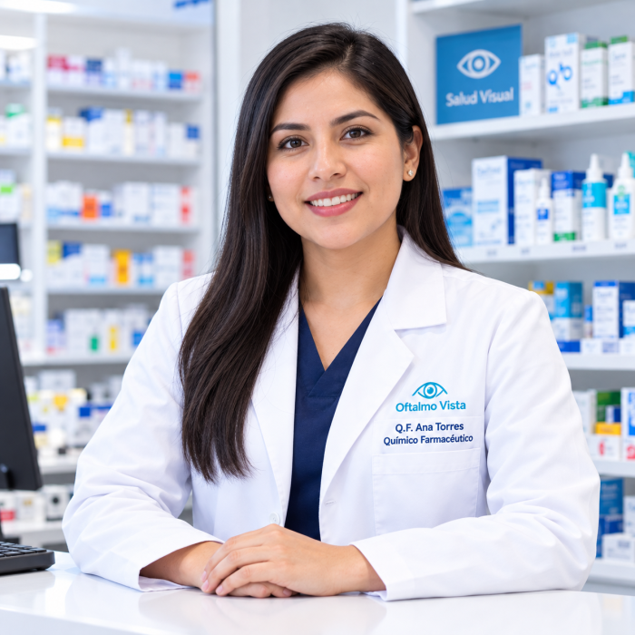 Lic. Ana Torres — Químico Farmacéutico en Policlínico Oftalmo Vista