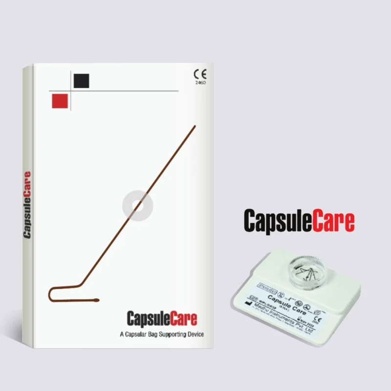 Retractor capsular -material medico oftalmologico