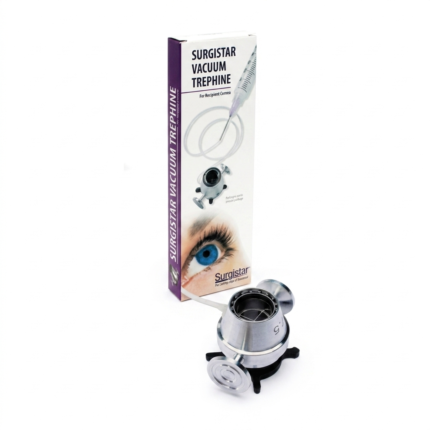 Trépano al Vacío Receptor Tipo Barrón - Aspiración Integrada de Alta Precisión - Queratoplastia Receptora y Trasplante de Córnea